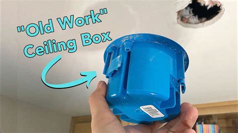 ceiling electrical box replacement no wood|electrical box installation without studs.